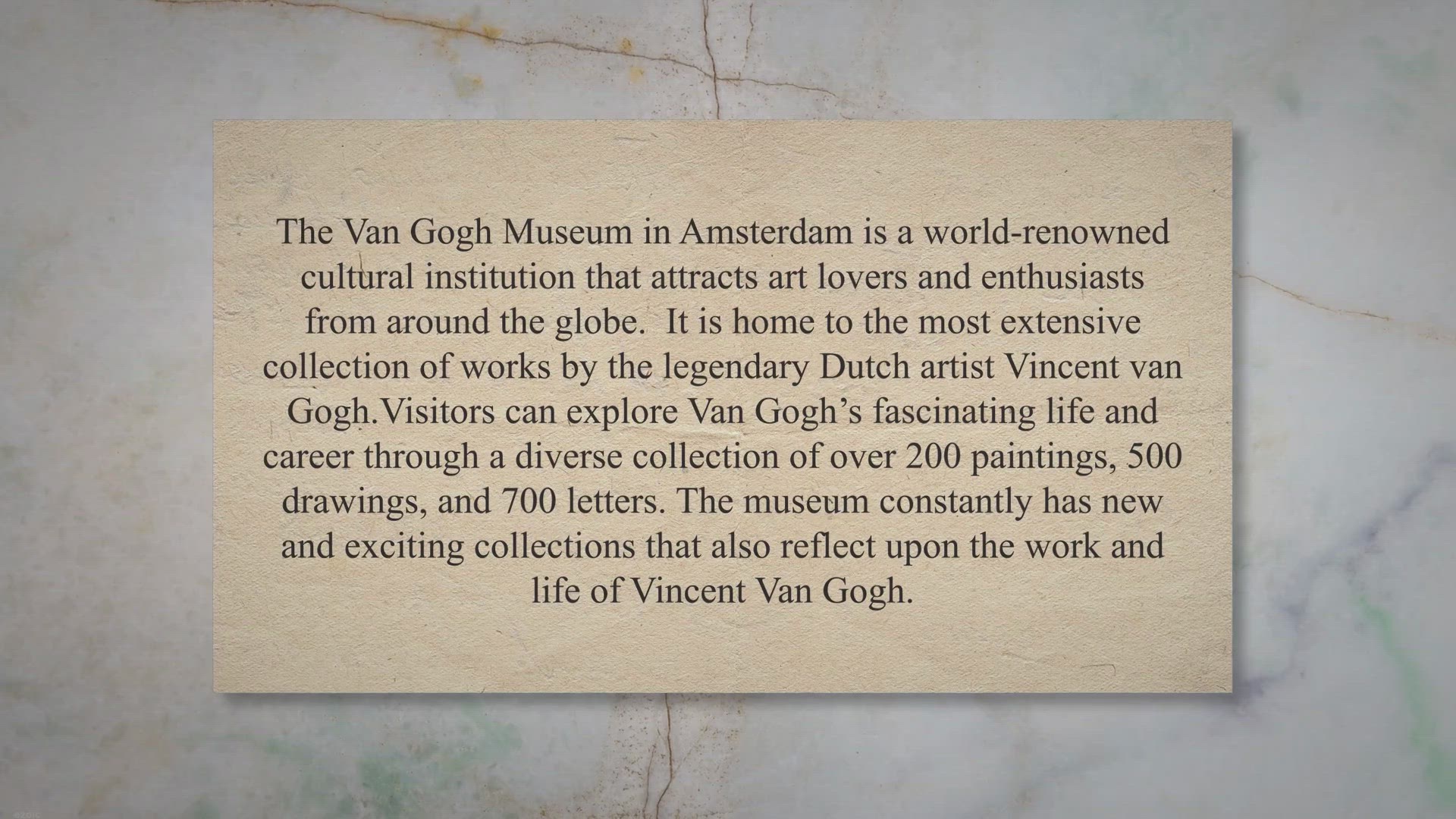 'Video thumbnail for Discovering Van Gogh: Van Gogh Museum Amsterdam'
