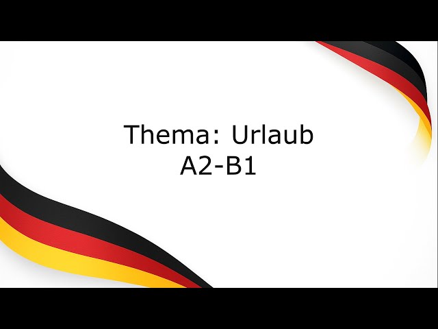 Video thumbnail for Deutsch sprechen lernen für Deutschlernende im Selbststudium: Tägliche Gesprächsübungen A2–B1 Niveau
