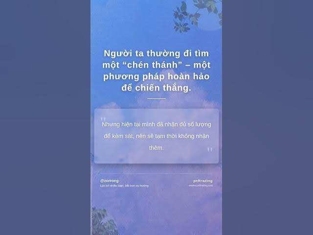 Video thumbnail for Người ta thường đi tìm một “chén thánh” – một phương pháp hoàn hảo để chiến thắng.