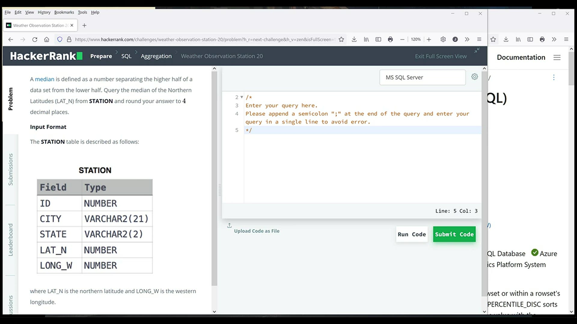 'Video thumbnail for Como Calcular la mediana en SQL Server'