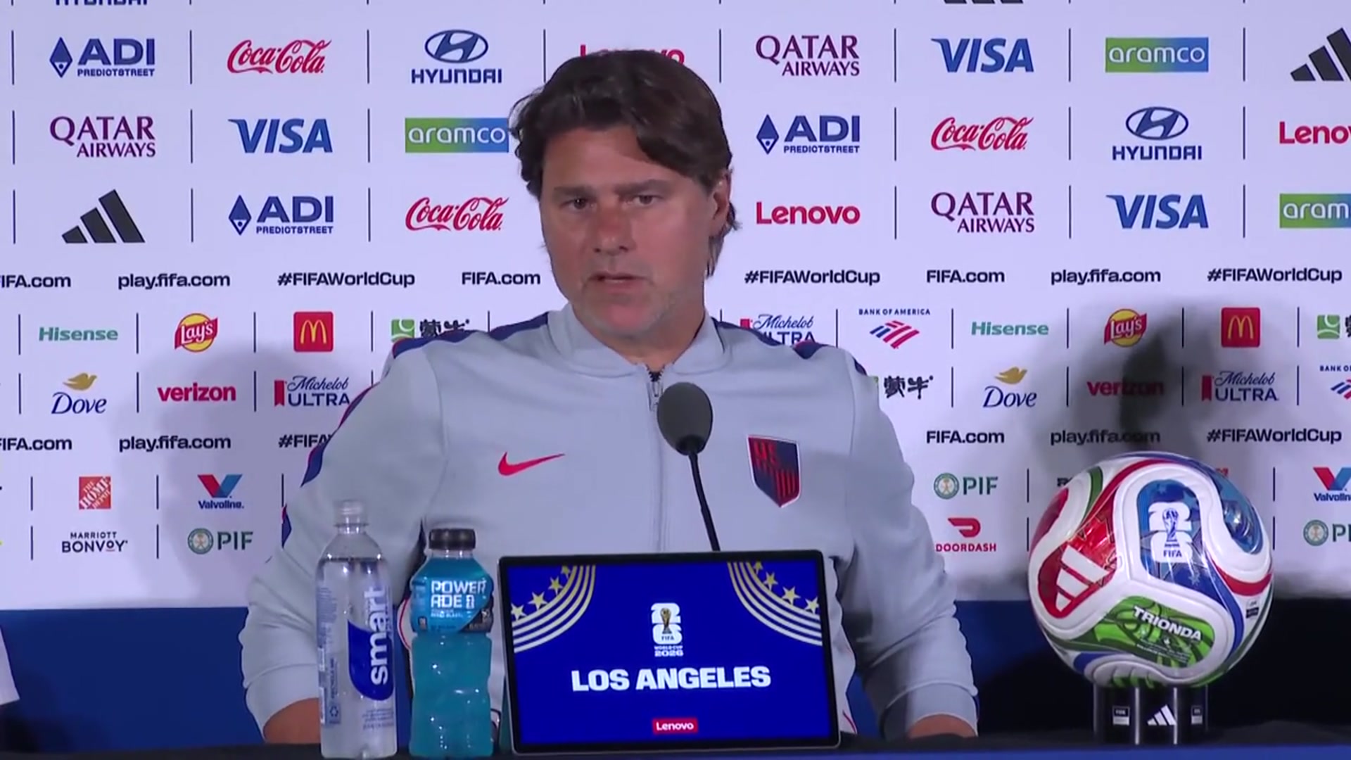 Video thumbnail for US: Pochettino says Türkiye deserved better after early World Cup.