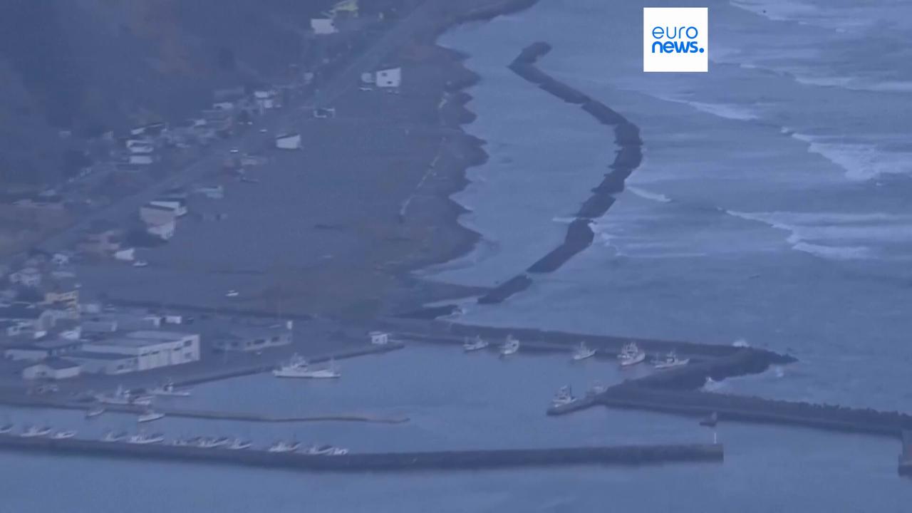 Video thumbnail for Japan issues tsunami warning after powerful 7.4 magnitude earthquake