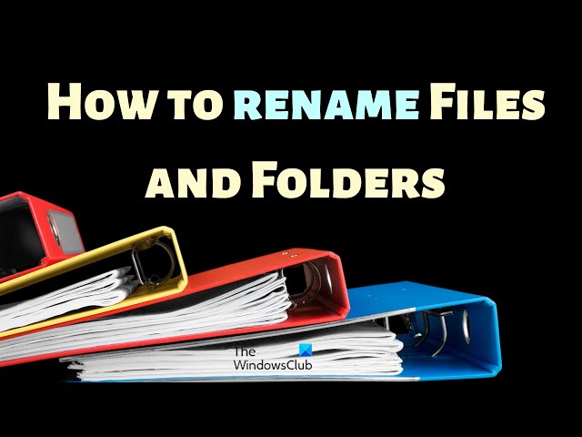 Video thumbnail for How to rename Files and Folders in Windows 11