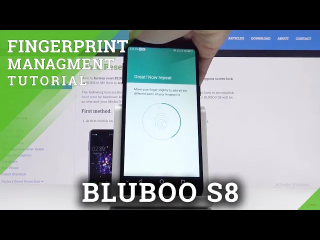 Video thumbnail for How to Add Fingerprint in BLUBOO S8 – Fingerprint Set Up