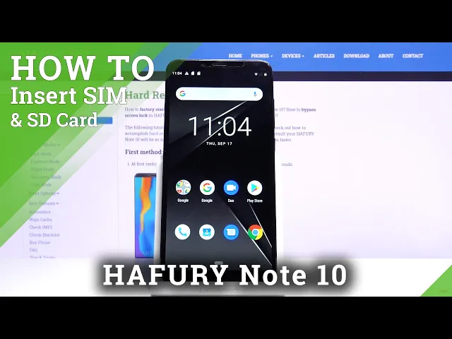 Video thumbnail for How to Inset SIM Card and SD Card to HAFURY Note 10 – Input SIM and SD Card