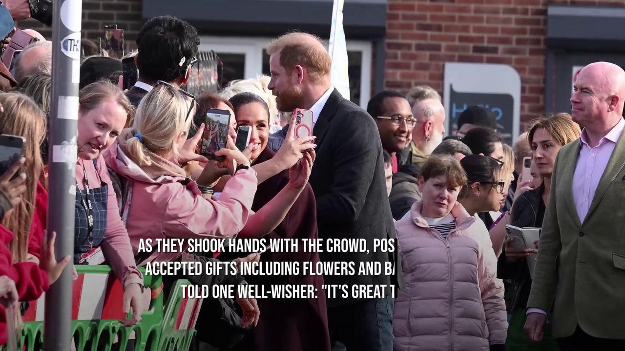Video thumbnail for IN CASE YOU MISSED IT: Meghan, Duchess of Sussex, declares 'it's great to be back' in UK.