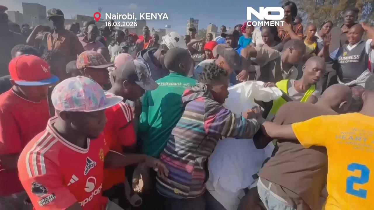 Video thumbnail for Kenya: Nairobi building collapse kills at least two and injures several others