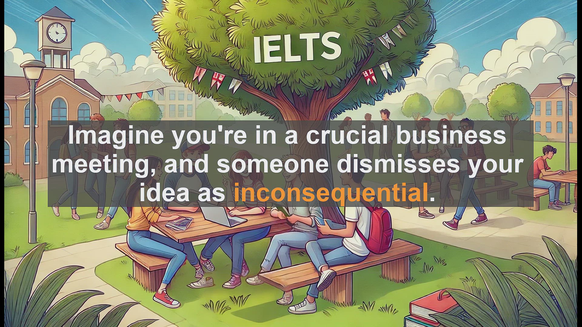 'Video thumbnail for 5000 Must Know IELTS 8.0 Vocabulary - Understanding 'Inconsequential': A Powerful Word in Business and Beyond'