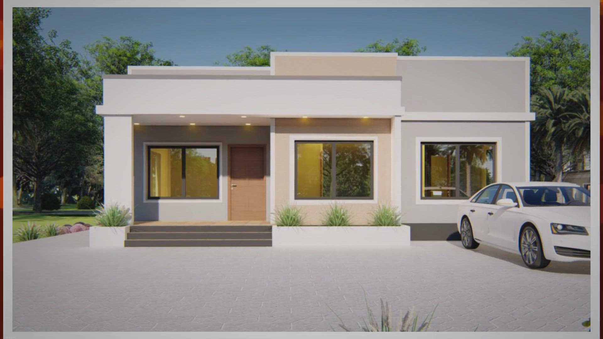 Video thumbnail for Three bedrooms modern house design