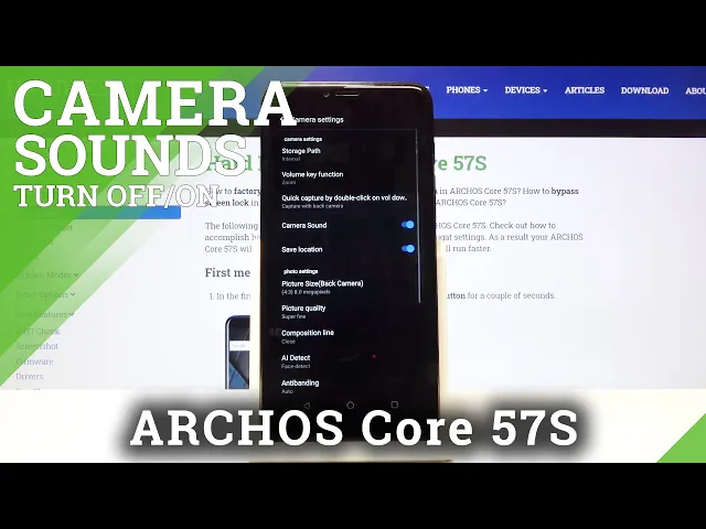 Video thumbnail for How to Turn Off Camera Sounds on ARCHOS Core 57S – Mute Camera Sounds