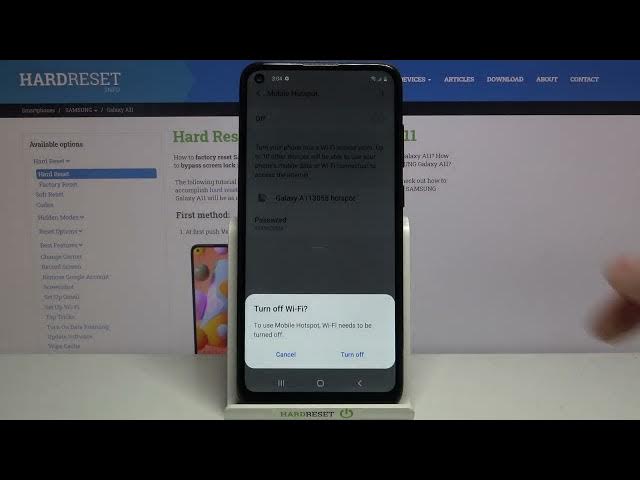 Video thumbnail for How to Activate Portable Hotspot on Samsung Galaxy A11 - Set Up Mobile Hotspot