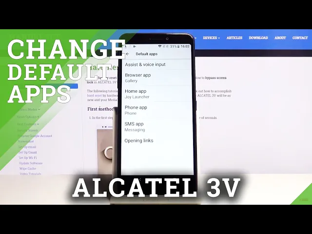 Video thumbnail for How to Change Default Apps in ALCATEL 3V – Apps Settings