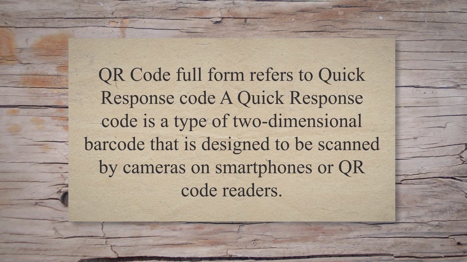 Video thumbnail for QR Code FULL FORM