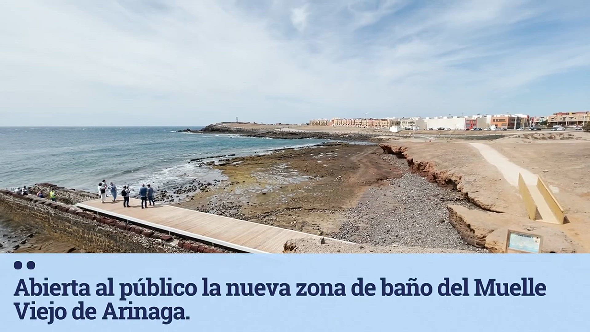 'Video thumbnail for Neueröffung Badezone Muelle Viejo de Arinaga'