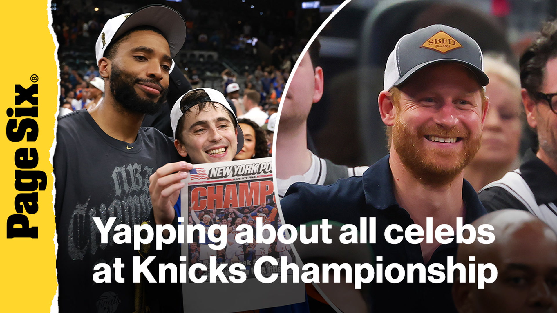 Video thumbnail for Yapping about Timothée Chalamet as an honorary Knick, Prince Harry's surprise appearance & more