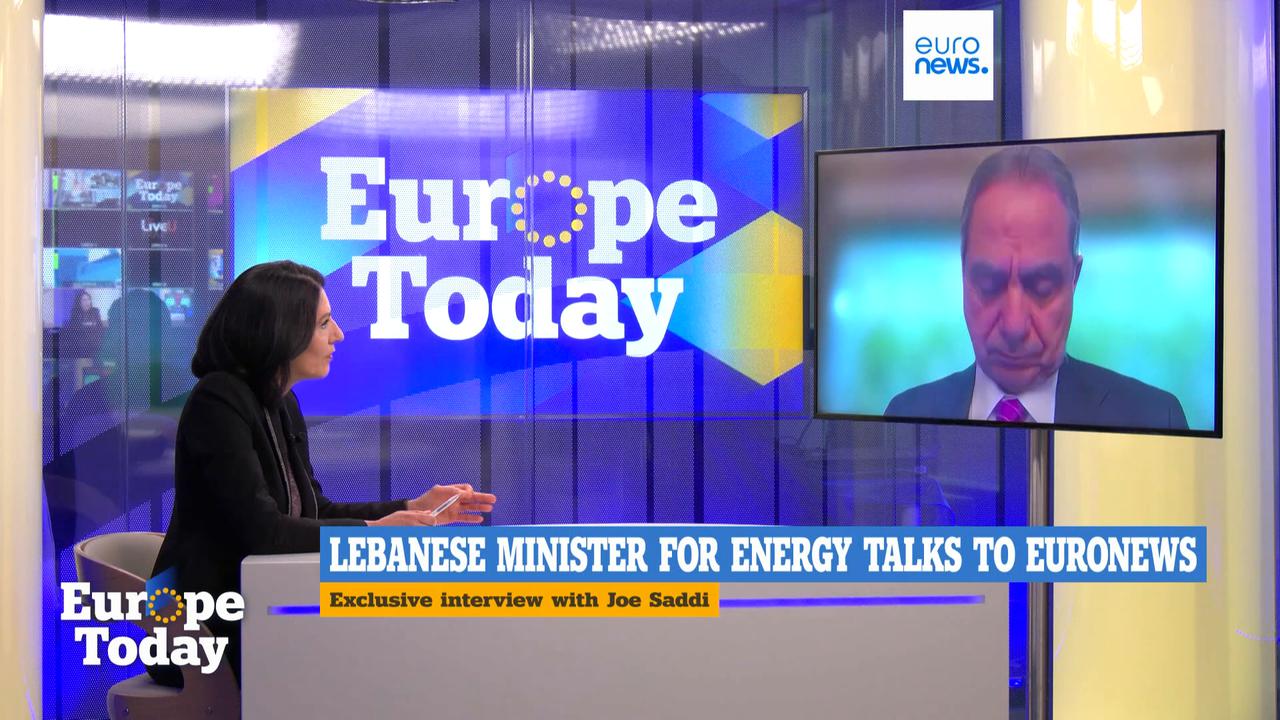 Video thumbnail for Cutting off Iranian lifeline for Hezbollah is critical, Lebanese minister tells Euronews