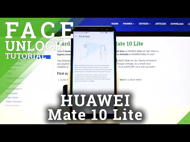 Video thumbnail for How to Add Face Unlock on HUAWEI Mate 10 Lite – Face ID Option