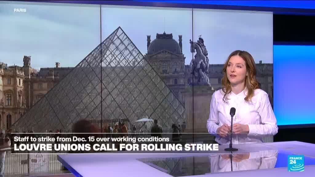 Video thumbnail for Louvre workers announce strike over work conditions and security