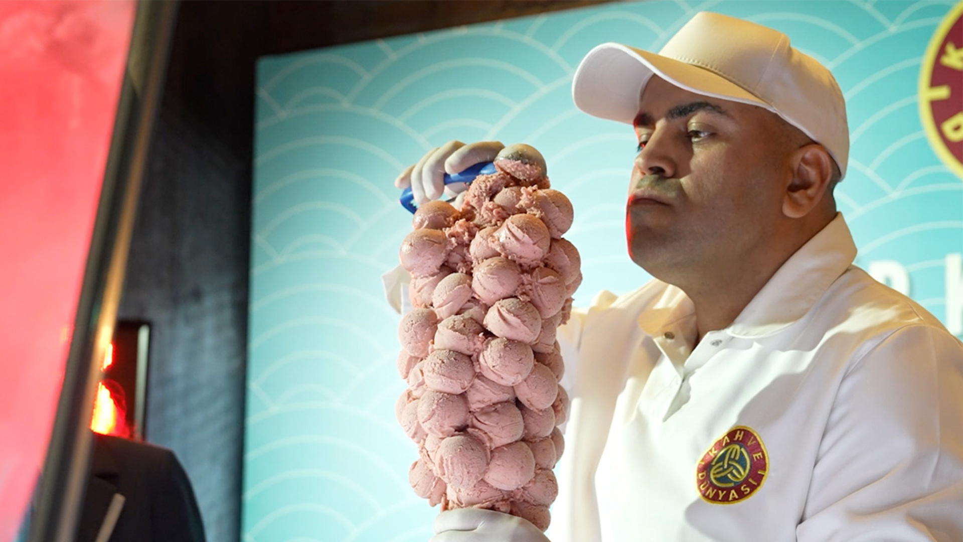 'Video thumbnail for Balancing the most scoops of ice cream on one cone'