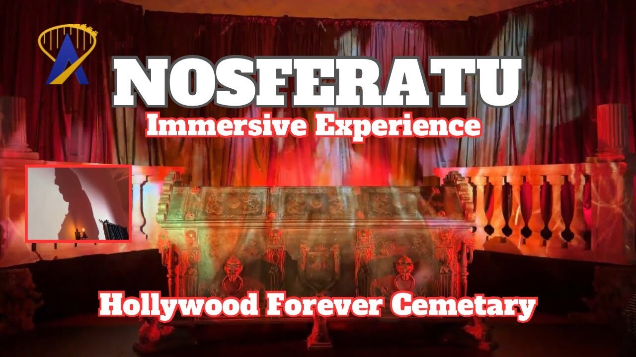 Video thumbnail for Nosferatu: The Immersive Experience at Hollywood Forever Cemetery with 2024 Movie Props & Costumes