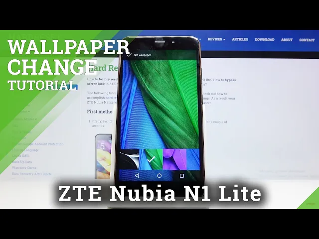 Video thumbnail for How to Change Wallpaper in ZTE Nubia N1 Lite – Refresh Screen Look