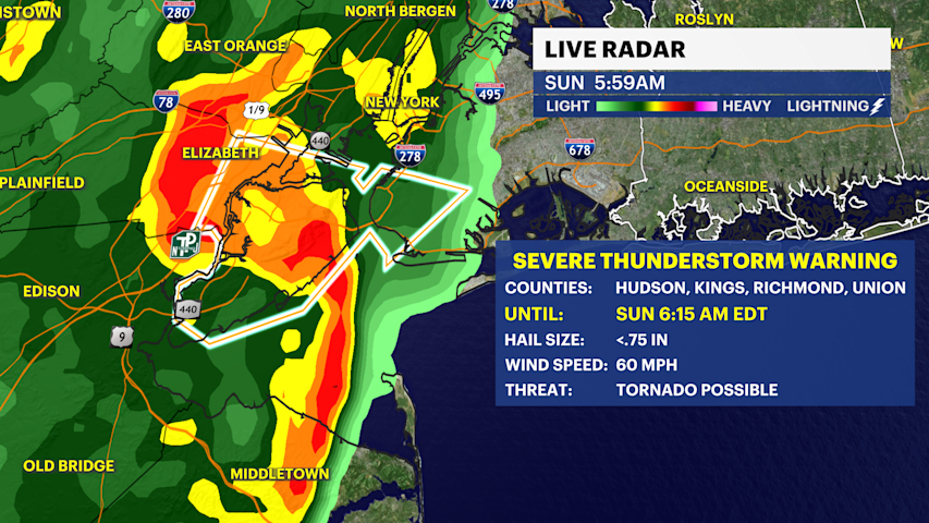 Video thumbnail for STORM WATCH this morning in Brooklyn, then some sunshine