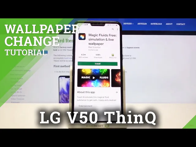 Video thumbnail for How to Download Live Wallpaper in LG V50 ThinQ – Magic Fluids Wallpaper