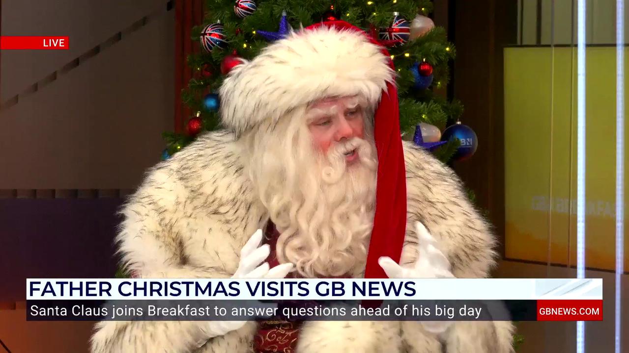 Video thumbnail for WATCH: Santa Claus joins GB News for an exclusive interview ahead of the big day