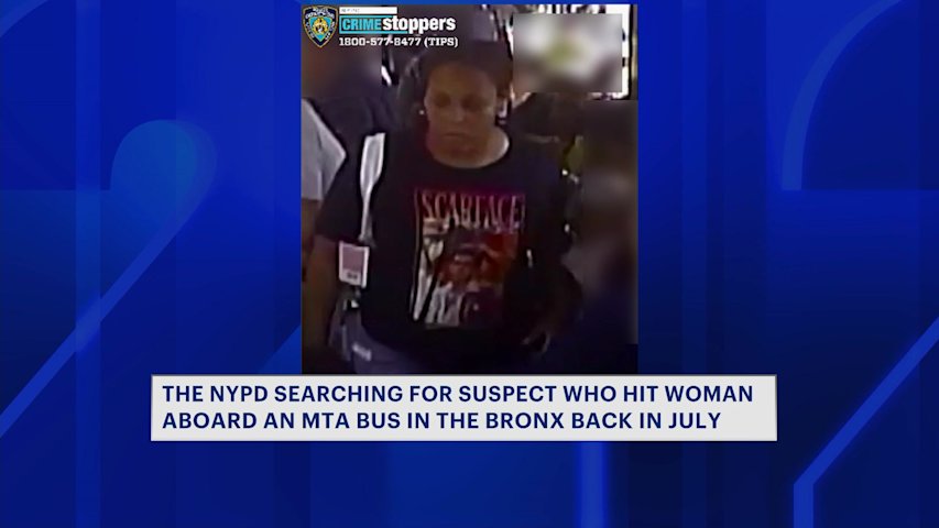 Video thumbnail for Suspect on the run after punching 68-year-old woman in the face on MTA bus
