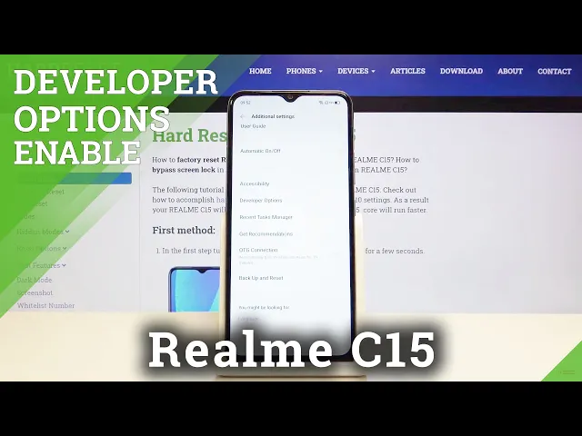 Video thumbnail for How to Access Developer Options in Realme C15 – Developer Features