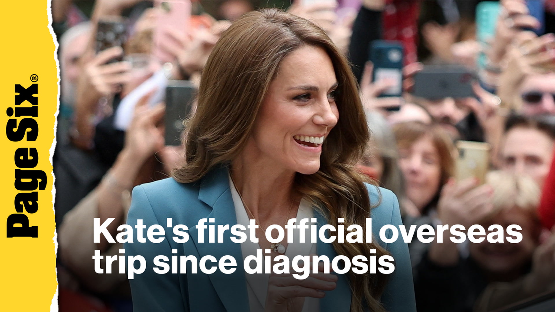 Video thumbnail for Kate Middleton visits Italy for first official overseas trip since cancer diagnosis
