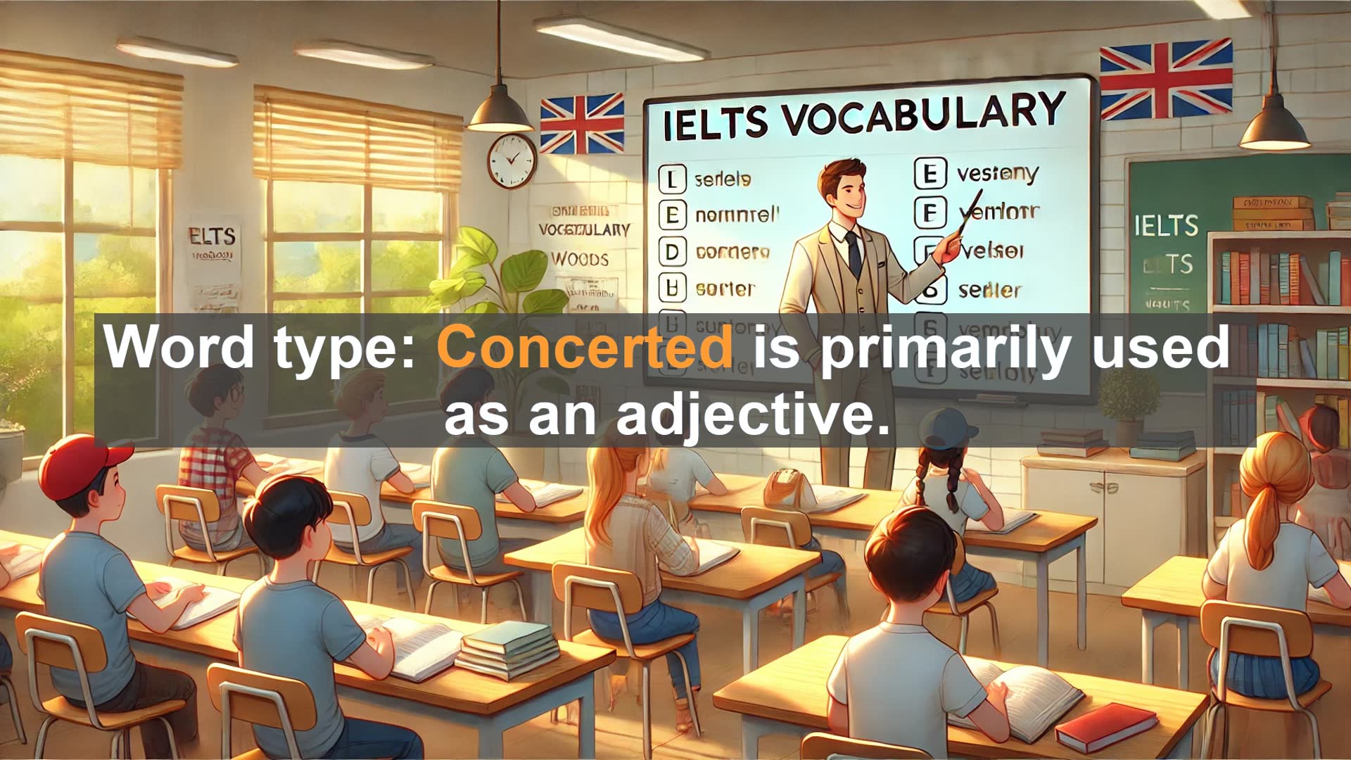 'Video thumbnail for 2000 Must Know IELTS 9.0 Vocabulary - IELTS Vocabulary: Understanding and Using 'Concerted' for Band 9.0'