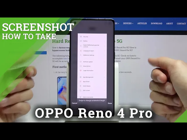 Video thumbnail for How to Take Screenshot on OPPO Reno 4 Pro – Capture Screen