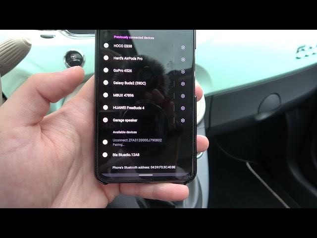 Video thumbnail for How to Connect Android Phone with Fiat 500 Car Audio - Pair Smartphone with Fiat Uconnect System