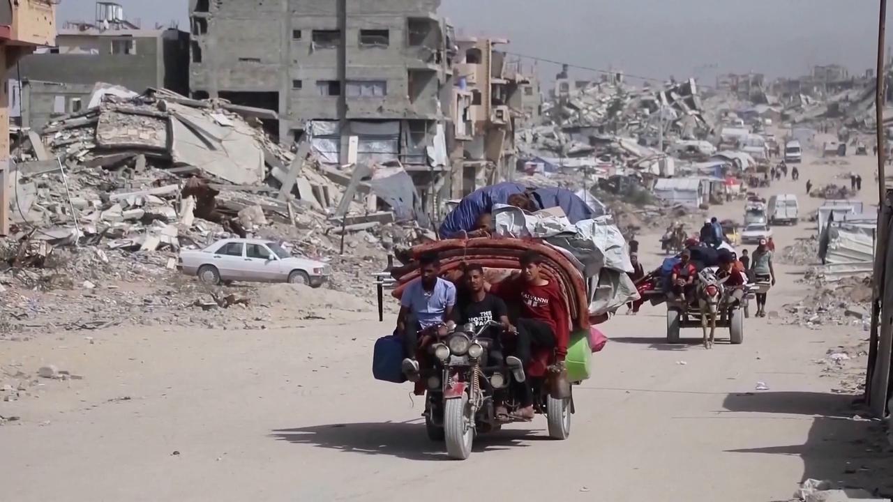 Video thumbnail for Three years into Palestinian-Israeli conflict: strikes persist, core issues unresolved despite ceasefire.