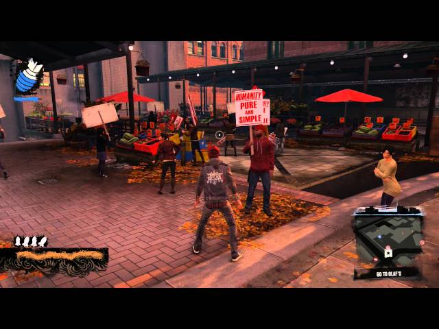 Video thumbnail for inFamous: Second Son - Go Fetch: Go To Olef's Look For Fetch, Protesters Rally Reggie Bible Chat PS4