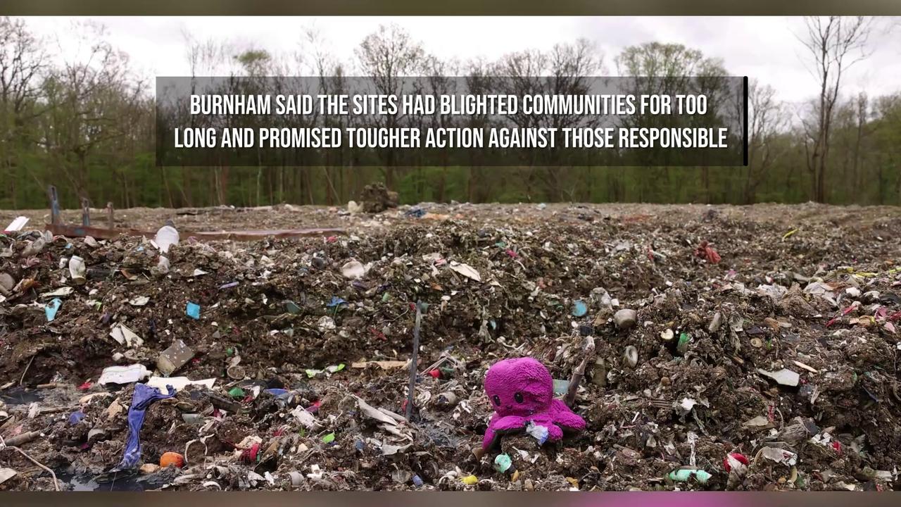 Video thumbnail for Burnham Announces Crackdown On Illegal Waste Dumps.