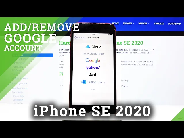 Video thumbnail for How to Add & Remove Google Account in iPhone SE 2020 – Manage Google Account