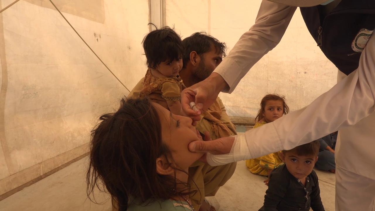 Video thumbnail for Afghanistan: Polio vaccination campaign begins in 5 Afghan provinces.