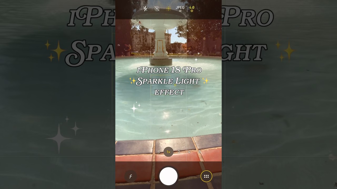 Video thumbnail for iPhone 18 Pro Sparkle Light Effect ✨