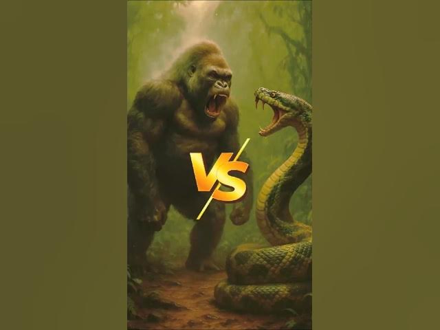 Video thumbnail for Gorilla vs Anaconda!💀