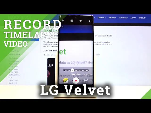 Video thumbnail for How to Record Timelapse Video on LG VELVET – Speed Up Video