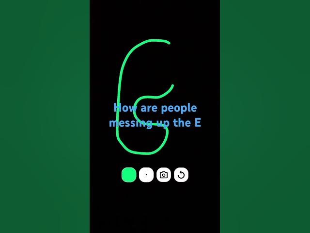 Video thumbnail for How are people messing up the E