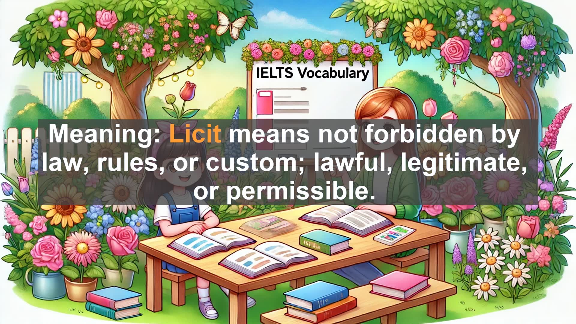 'Video thumbnail for 5000 Must Know IELTS 8.0 Vocabulary - IELTS Vocabulary: Understanding and Using 'Licit''