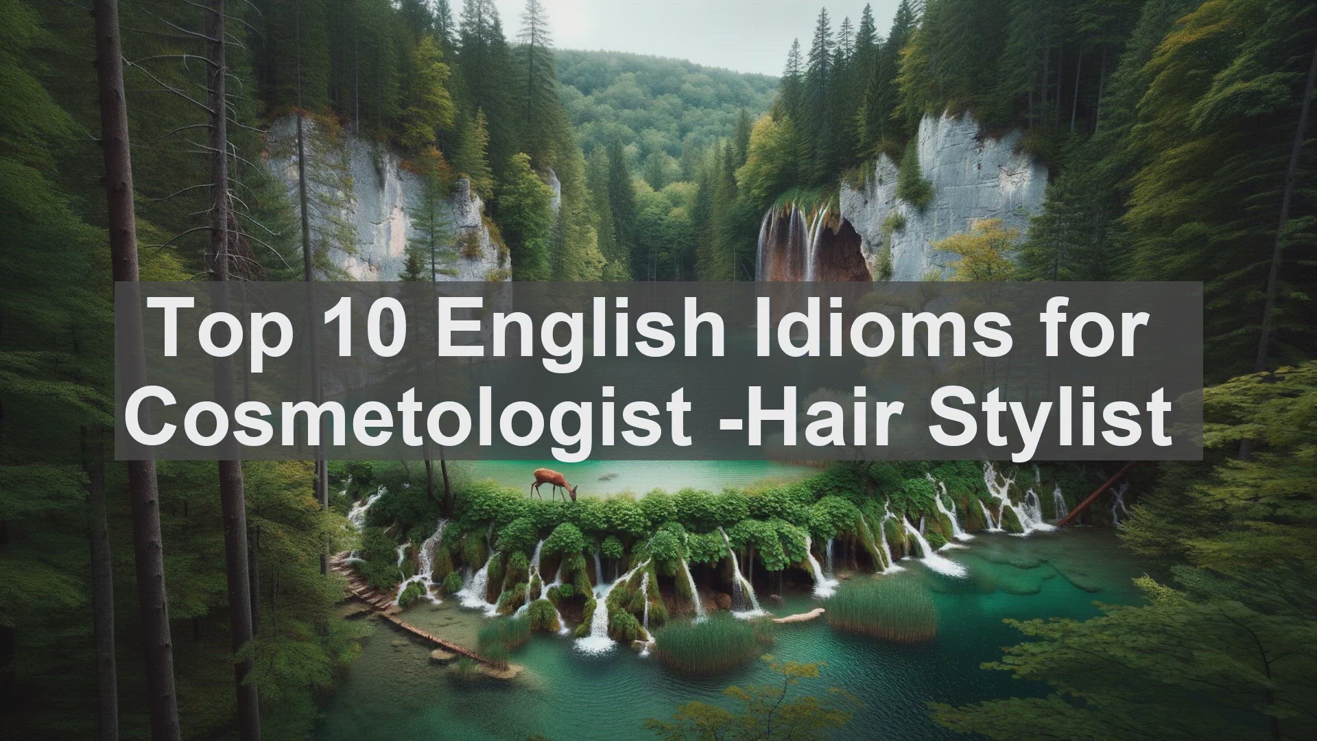 'Video thumbnail for Top 10 English Idioms for Cosmetologist Hair Stylist'