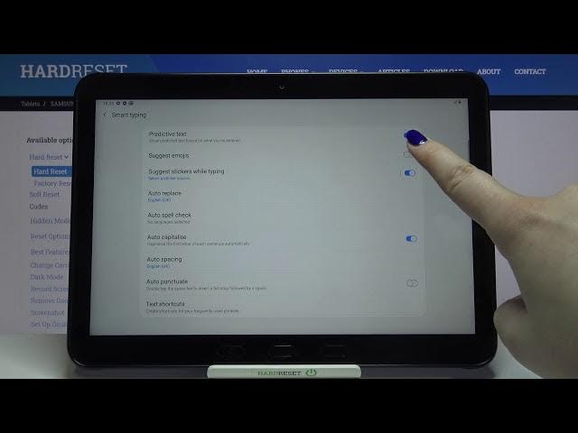 Video thumbnail for How to Enable Suggest Emojis on SAMSUNG Galaxy Tab Active Pro - Text Correction Options