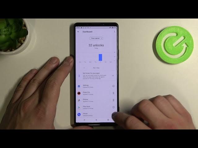 Video thumbnail for How to Check Number of Apps Opened Each Day on SONY Xperia 1 III – Digital Wellbeing of Apps