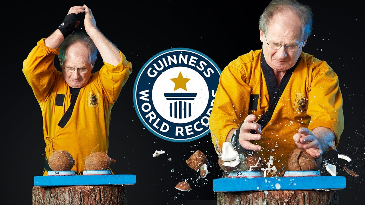 'Video thumbnail for Most Coconuts Smashed in One Minute '