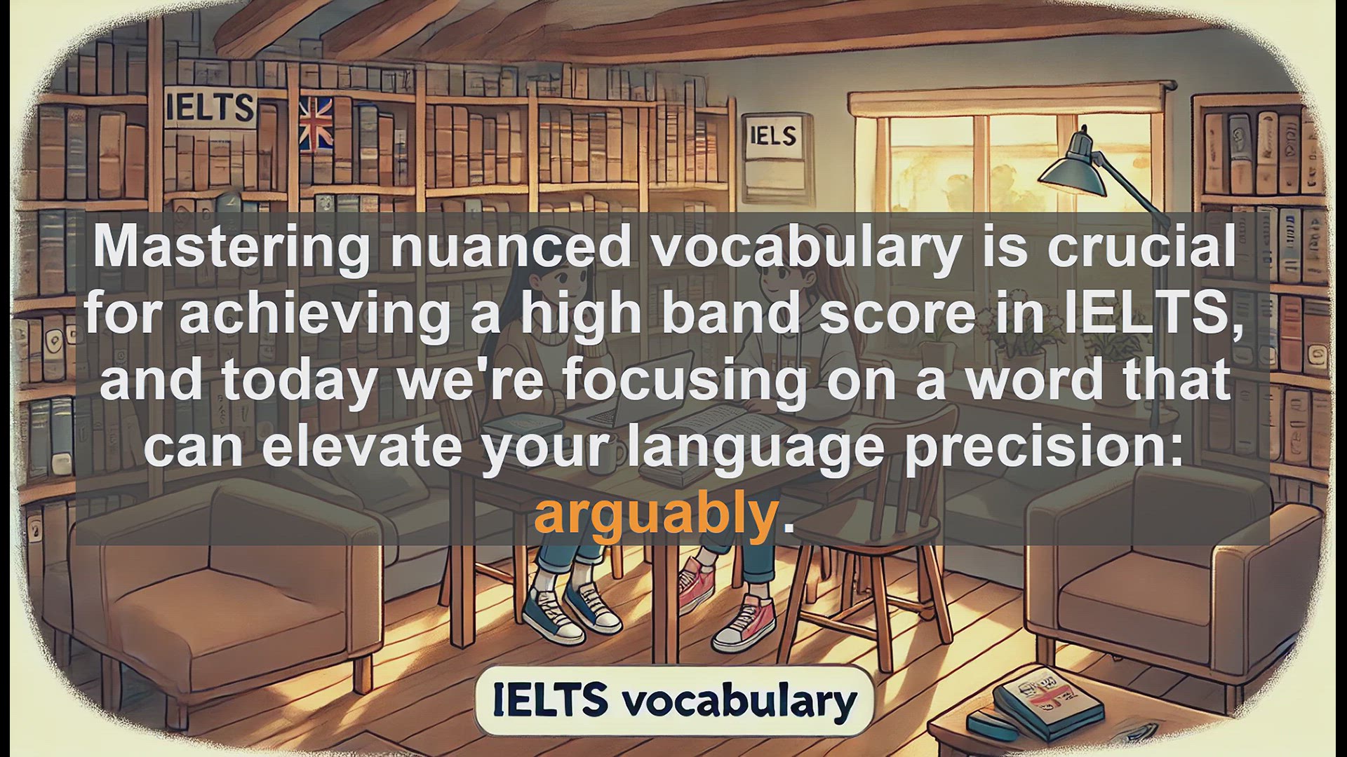 'Video thumbnail for 5000 Must Know IELTS 8.0 Vocabulary - How to Use 'Arguably' in IELTS: Boost Your Vocabulary Score'