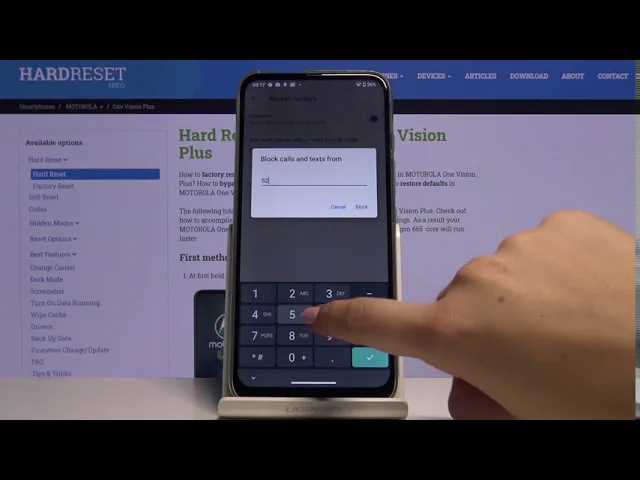 Video thumbnail for How to Block Number in Motorola One Vision Plus - Add Number to Blacklist